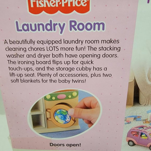 New Fisher Price Loving Family Dollhouse Laundry Room Furniture Washer Dryer +++ - Picture 9 of 11